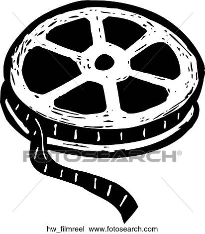 Clipart - film reel. Fotosearch