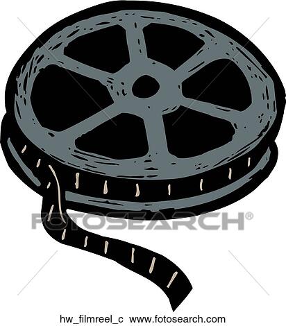 Clipart - film reel. Fotosearch