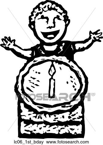 Clip Art - First Birthday. Fotosearch