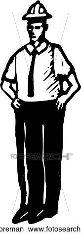 Foreman View Large Clip Art Graphic Clipart - Foreman. Fotosearch