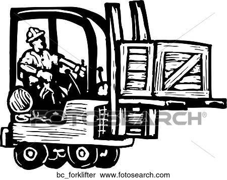 Clipart - Forklift Operator. Fotosearch
