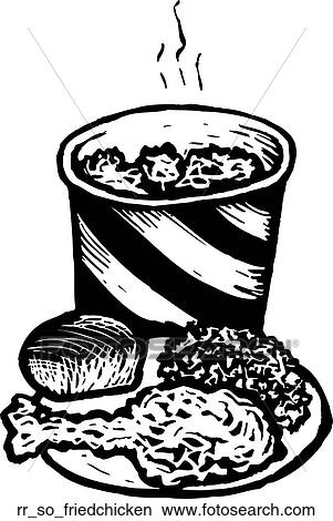 fried chicken View Large Clip Art Graphic Clipart - fried chicken. Fotosearch
