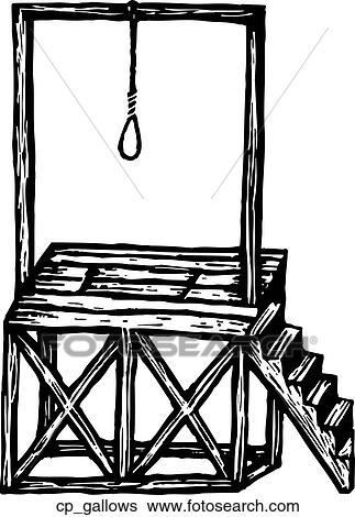 Clip Art - gallows. Fotosearch