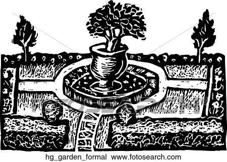 Clipart - Garden - Formal. Fotosearch