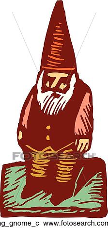 Clipart - Garden Gnome. Fotosearch