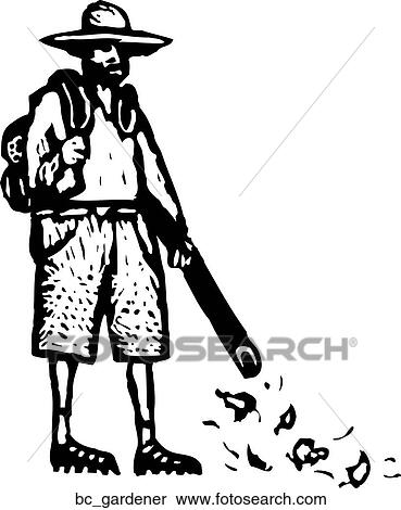 Clipart - Gardener. Fotosearch