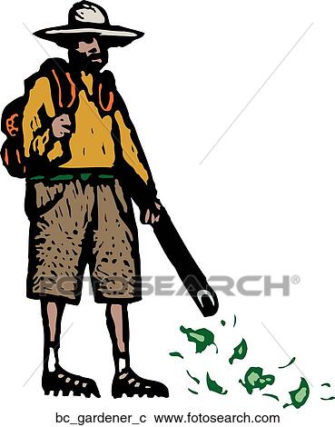 Gardener View Large Clip Art Graphic Clipart - Gardener. Fotosearch