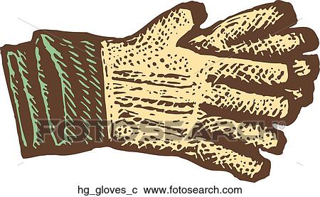 Clipart - Gardening Gloves. Fotosearch