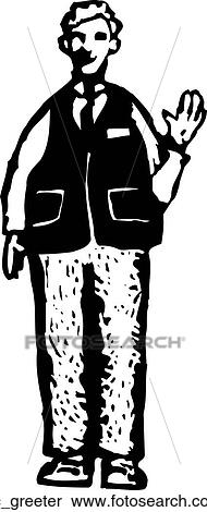 Clipart - Greeter. Fotosearch