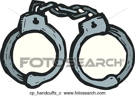 Handschellen Clipart Cp Handcuffs C Fotosearch