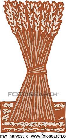 harvest View Large Clip Art Graphic Clipart - harvest. Fotosearch