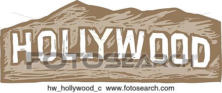 Clipart - Hollywood. Fotosearch