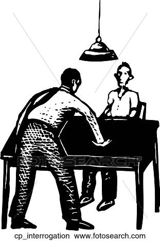 Clipart - interrogation. Fotosearch