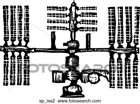 ISS 2 View Large Clip Art Graphic Clipart - ISS 2. Fotosearch
