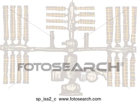 Clipart - ISS 2. Fotosearch