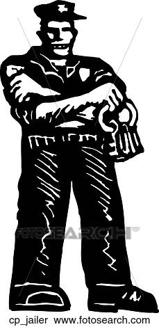 jailer View Large Clip Art Graphic Clipart - jailer. Fotosearch