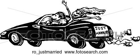 Clipart - Just Married. Fotosearch