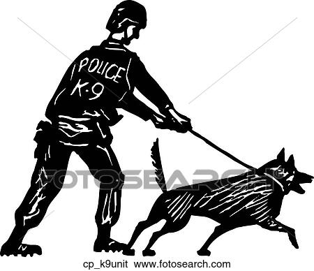 k9 unit View Large Clip Art Graphic Clip Art - k9 unit. Fotosearch