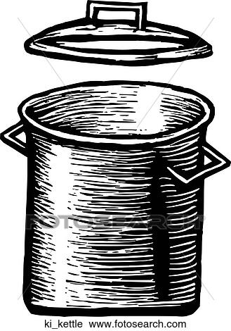 Kettle View Large Clip Art Graphic Clipart - Kettle. Fotosearch