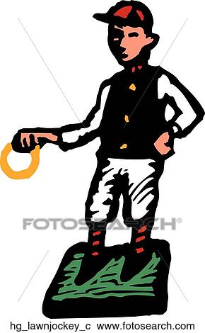Lawn Jockey View Large Clip Art Graphic Clipart - Lawn Jockey. Fotosearch