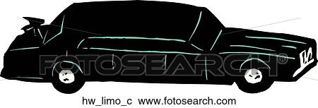 Clipart - limo. Fotosearch