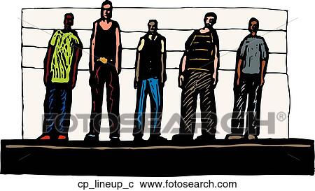 Clipart - line up. Fotosearch