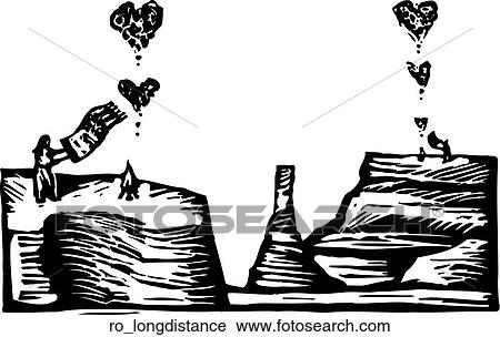 Clipart - Long Distance Romance. Fotosearch