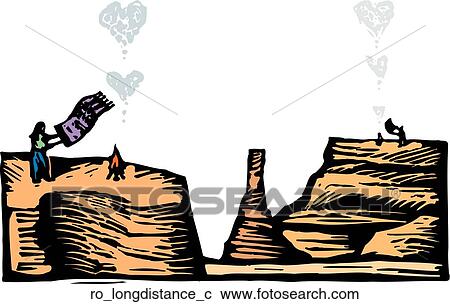 Long Distance Romance View Large Clip Art Graphic Clipart - Long Distance Romance. Fotosearch