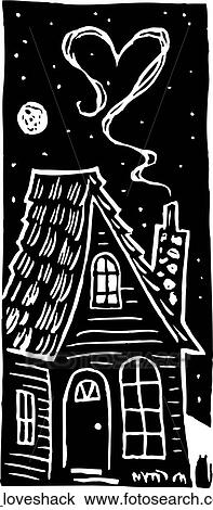 Love Shack View Large Clip Art Graphic Clipart - Love Shack. Fotosearch