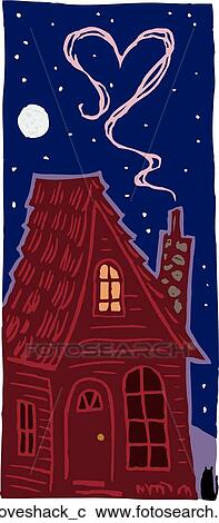 Love Shack View Large Clip Art Graphic Clipart - Love Shack. Fotosearch