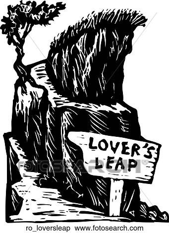 Clipart - Lover's Leap. Fotosearch