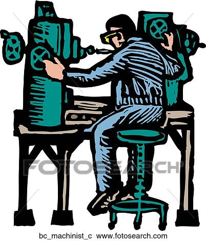 Clipart - Machinist. Fotosearch