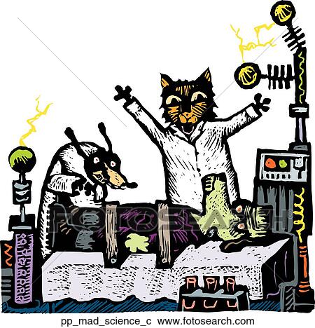 Clipart - Mad Science. Fotosearch
