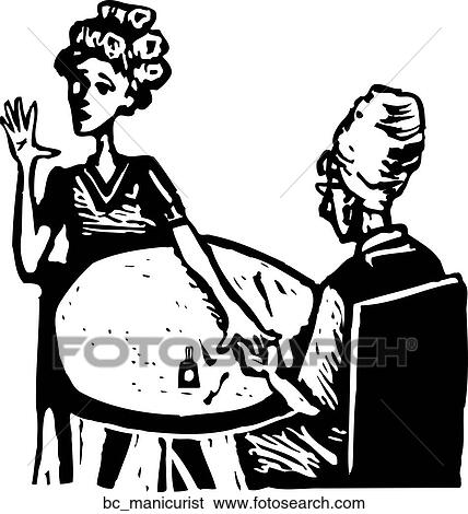 Manicurist View Large Clip Art Graphic Clip Art - Manicurist. Fotosearch