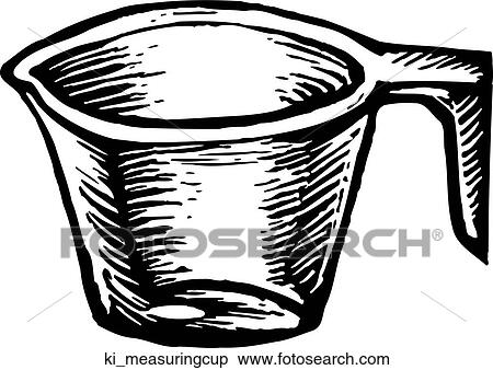 Measuring Cup View Large Clip Art Graphic Clipart - Measuring Cup. Fotosearch