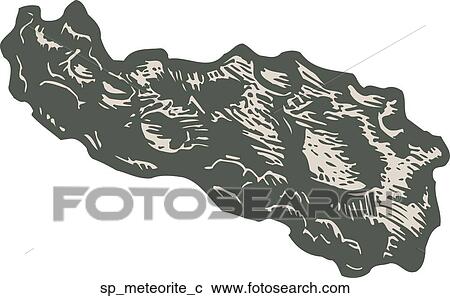 Clipart - Meteorite. Fotosearch
