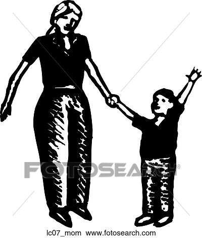 Clipart - Mom. Fotosearch
