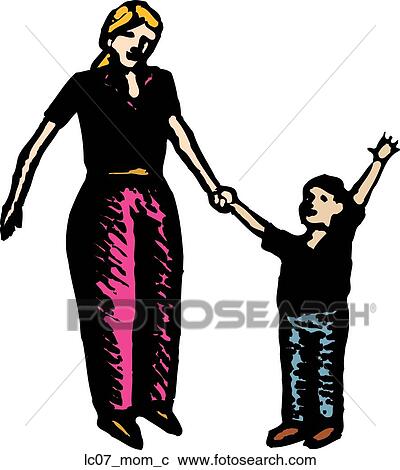 Clipart - Mom. Fotosearch