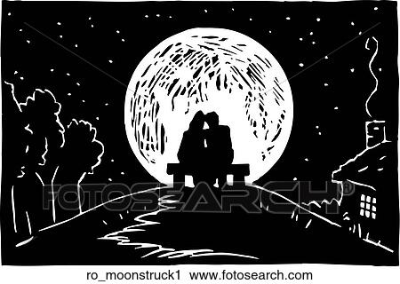 Clipart - Moonstruck 1. Fotosearch