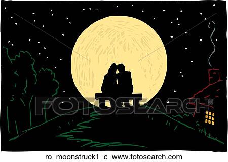 Clipart - Moonstruck 1. Fotosearch