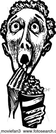 Clipart - movie fan 3. Fotosearch