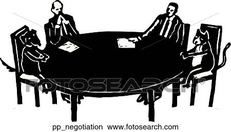 Negotiation View Large Clip Art Graphic Clipart - Negotiation. Fotosearch