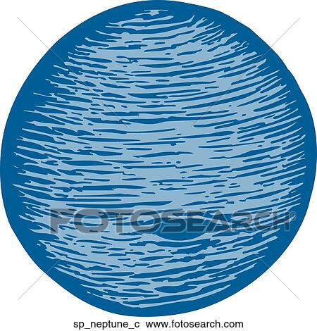 Neptune View Large Clip Art Graphic Clipart - Neptune. Fotosearch