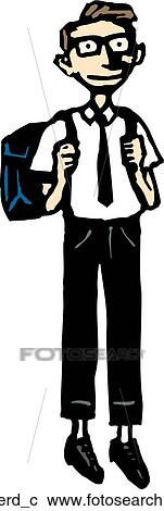 Clipart - Nerd. Fotosearch