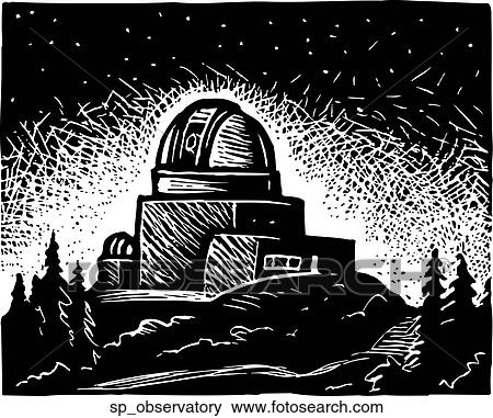 Observatory View Large Clip Art Graphic Clip Art - Observatory. Fotosearch