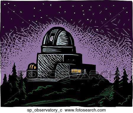 Clipart - Observatory. Fotosearch