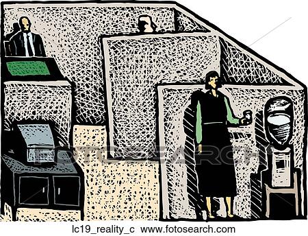 Clipart - Office Reality. Fotosearch