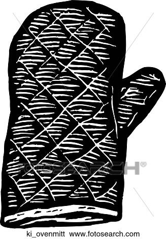 Clip Art - Oven Mitt. Fotosearch