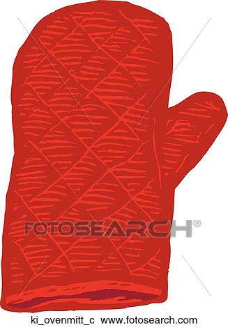 Clipart - Oven Mitt. Fotosearch
