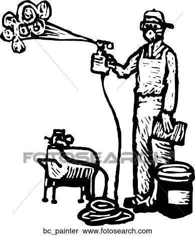 Painter View Large Clip Art Graphic Clipart - Painter. Fotosearch